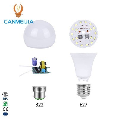 3w 5w 7w 9w 12w 15w 18w E27 B22 Bulb Holder/led Bulb Spare Parts/led Bulb Driver,Led Bulb Assembly,Led Bulb Raw Material